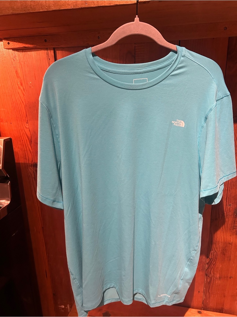 The North Face Men’s Short-Sleeve Tee — Aqua Blue